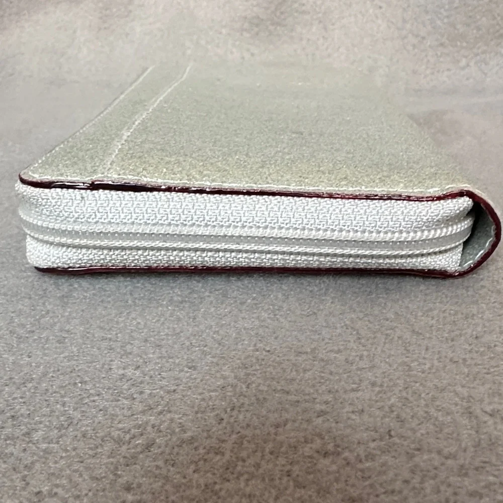 Kate Spade Kenzie Glitter Zip Wallet Shimmering Silver - Picture 4 of 10